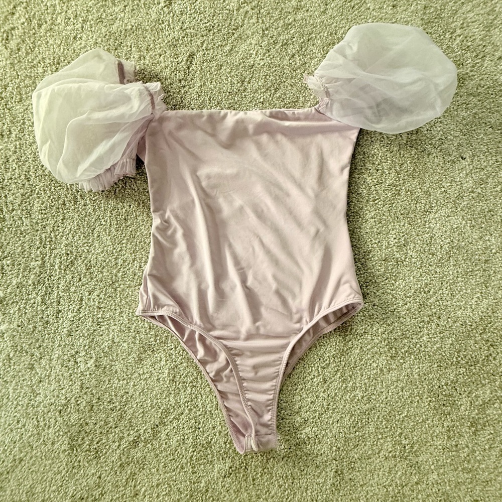 Princess Polly Purple Puff Sleeve Bodysuit